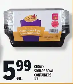 Metro CROWN SQUARE BOWL CONTAINERS offer