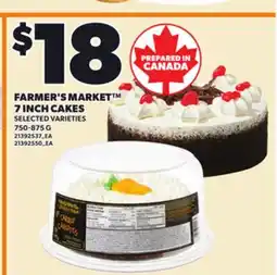 Loblaws FARMER'S MARKET 7 INCH CAKES, 750-875 G offer