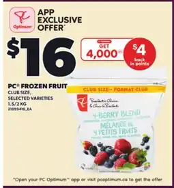 Loblaws PC FROZEN FRUIT offer