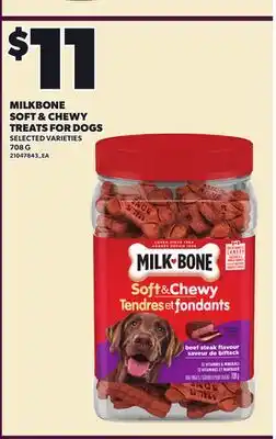 Loblaws MILKBONE SOFT & CHEWY TREATS FOR DOGS, 708G offer