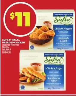 Loblaws SUFRA HALAL BREADED CHICKEN, 568-840 G offer