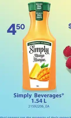 Loblaws SIMPLY BEVERAGES 1.54 L offer