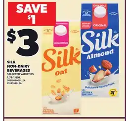 Loblaws SILK NON-DAIRY BEVERAGES, 1.74-1.89 L offer