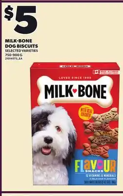 Loblaws MILK-BONE DOG BISCUITS, 750-900 G offer