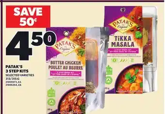Loblaws PATAK'S 3 STEP KITS, 313/315 G offer