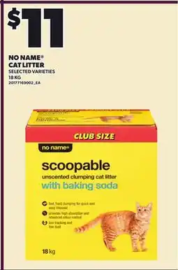 Loblaws NO NAME CAT LITTER, 18 KG offer