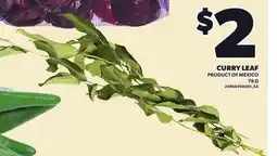 Loblaws CURRY LEAF, 78 G offer