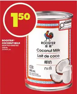 Loblaws ROOSTER COCONUT MILK, 398 ML offer