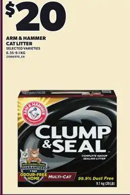 Loblaws ARM & HAMMER CAT LITTER, 6.35-9.1 KG offer