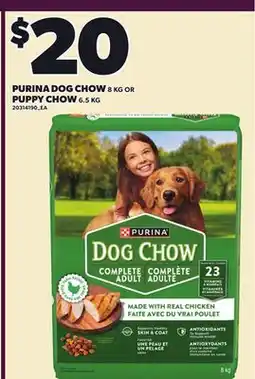 Loblaws PURINA DOG CHOW 8 KG OR PUPPY CHOW 6.5 KG offer