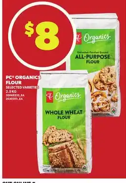 Loblaws PC ORGANICS FLOUR, 2.5 KG offer