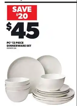 Loblaws PC 12 PIECE DINNERWARE SET offer