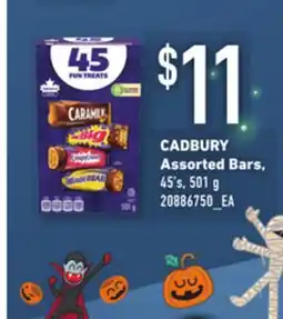 Loblaws CADBURY ASSORTED BARS, 45'S, 501 G offer