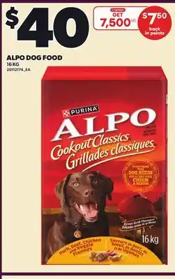 Loblaws ALPO DOG FOOD, 16 KG offer