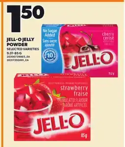 Loblaws JELL-O JELLY POWDER, 9.01-85 G offer