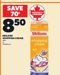 Loblaws NEILSON WHIPPING CREAM, 1L offer