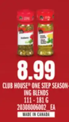 Loblaws CLUB HOUSE ONE STEP SEASONING BLENDS, 111 - 181 G offer
