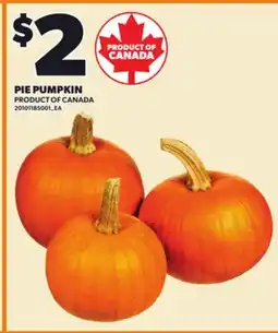 Loblaws PIE PUMPKIN offer