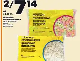 Loblaws NO NAME MARSHMALLOWS, 400 G offer