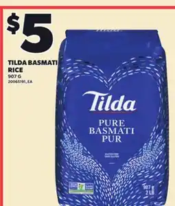 Loblaws TILDA BASMATI RICE, 907 G offer