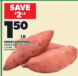 Loblaws SWEET POTATOES offer
