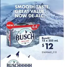 Loblaws BUSCH , 12 X 355 ML offer