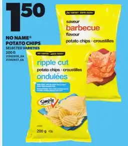 Loblaws NO NAME POTATO CHIPS, 200 G offer