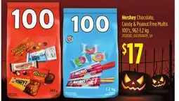 Loblaws HERSHEY CHOCOLATE, CANDY & PEANUT FREE MULTIS, 100'S, 96.2-1.2 kg offer
