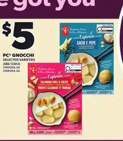 Loblaws PC GNOCCHI, 280/330 G offer