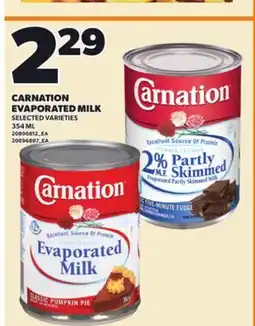 Loblaws CARNATION EVAPORATED MILK, 354 ML offer