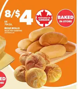 Loblaws BULK ROLLS offer