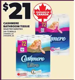 Loblaws CASHMERE BATHROOM TISSUE offer