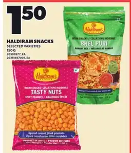 Loblaws HALDIRAM SNACKS, 150 G offer