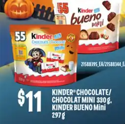 Loblaws KINDER CHOCOLATE MINI 330 G, KINDER BUENO MINI, 297 G offer