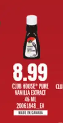 Loblaws CLUB HOUSE PURE VANILLA EXTRACT, 46 ML offer