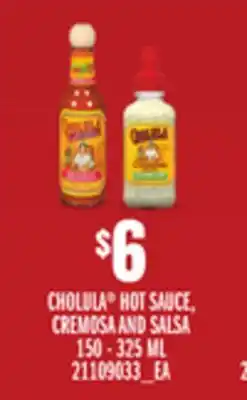 Loblaws CHOLULA HOT SAUCE, CREMOSA AND SALSA, 150 - 325 ML offer