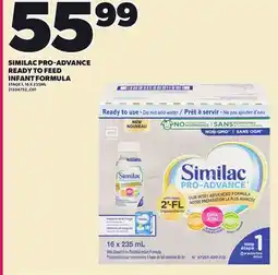 Loblaws SIMILAC PRO-ADVANCE READY TO FEED INFANT FORMULA, STAGE 1, 16 X 235ML offer