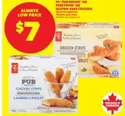 Real Canadian Superstore PC PUB RECIPE OR FREE FROM OR GLUTEN-FREE CHICKEN offer