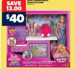 Real Canadian Superstore SELECT BARBIE BEACH DETECTIVE ITEMS offer