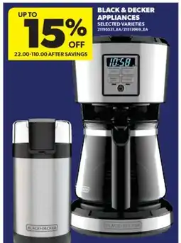 Real Canadian Superstore BLACK & DECKER APPLIANCES offer