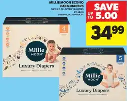 Real Canadian Superstore MILLIE MOON ECONO PACK DIAPERS, 72-144' S offer