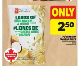 Real Canadian Superstore PC LOADS OF FLAVOUR CHIPS, 200 G offer