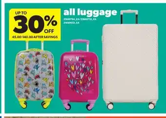 Real Canadian Superstore ALL LUGGAGE offer