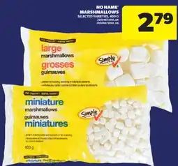 Real Canadian Superstore NO NAME MARSHMALLOWS, 400 G offer