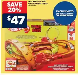 Real Canadian Superstore HOT WHEELS HOT ONES TURBO TUBES offer