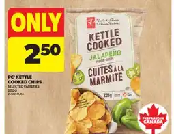 Real Canadian Superstore PC KETTLE COOKED CHIPS, 200 G offer