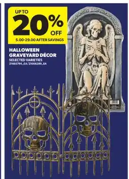 Real Canadian Superstore HALLOWEEN GRAVEYARD DÉCOR offer