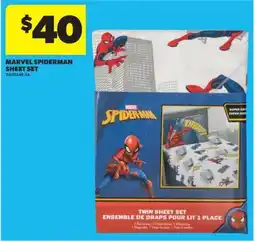 Real Canadian Superstore MARVEL SPIDERMAN SHEET SET offer