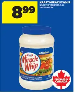 Real Canadian Superstore KRAFT MIRACLE WHIP, 1.5 L offer