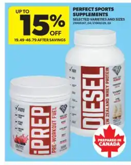 Real Canadian Superstore PERFECT SPORTS SUPPLEMENTS offer